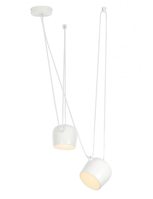 Lampa wisząca EYE 2 biała - LED, aluminium