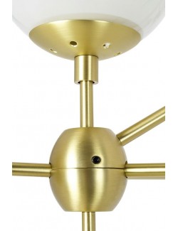 Lampa wisząca PLANETARIO 10 GOLD złota - klosze szronione