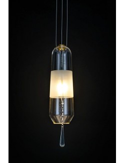 Lampa wisząca NEWEL transparentna - szkło