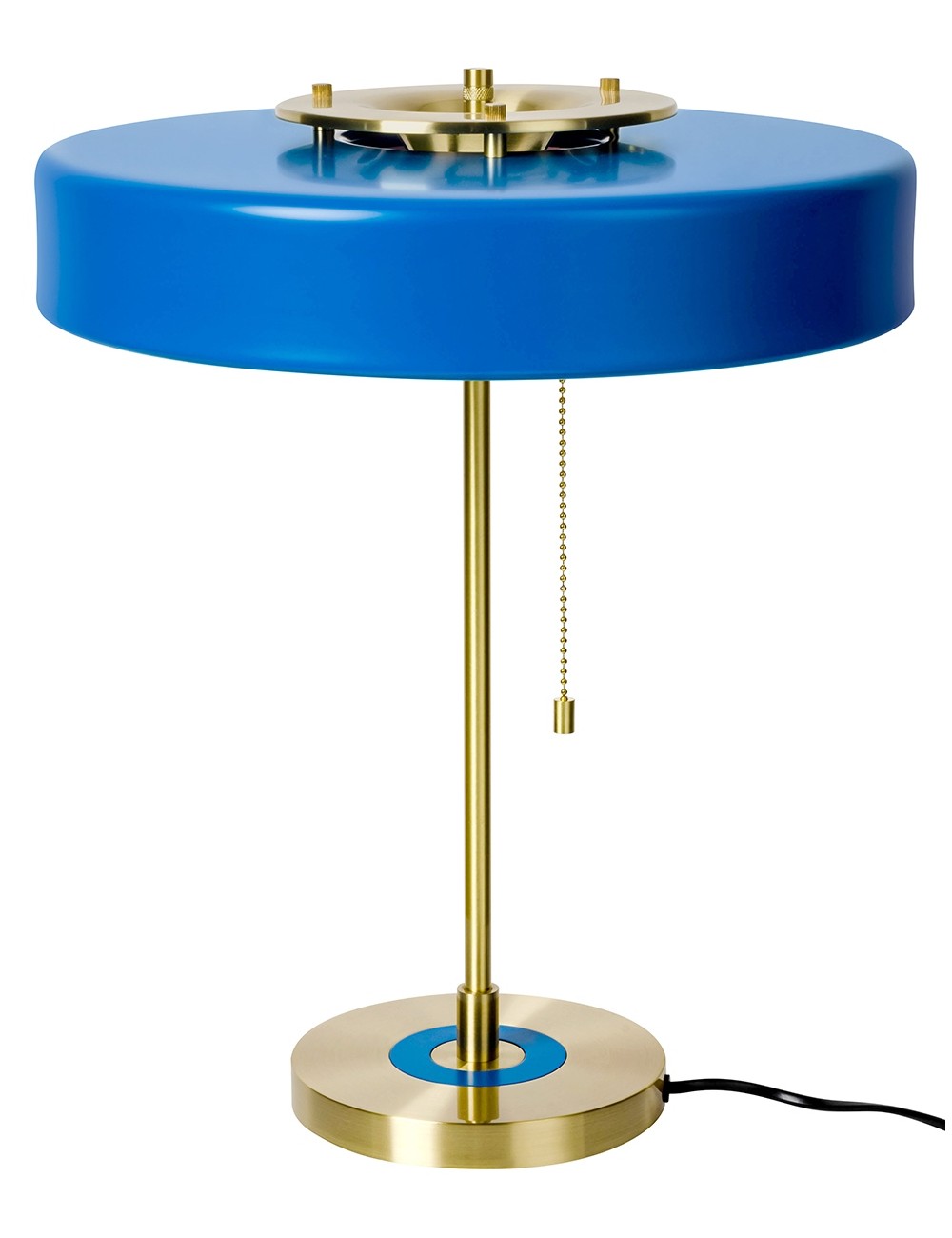 Lampa biurkowa ARTE niebieska - aluminium, szkło