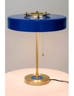 Lampa biurkowa ARTE niebieska - aluminium, szkło
