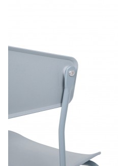 Krzesło JETT jasnoszare - polipropylen, metal
