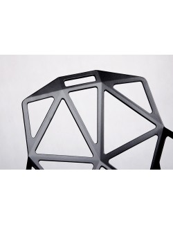 Krzesło SPLIT PREMIUM czarne - aluminium, nogi czarne