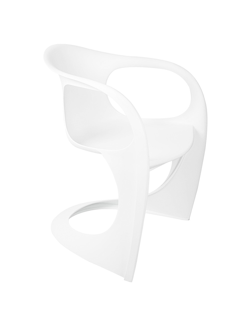 Krzesło MANTA białe - polipropylen