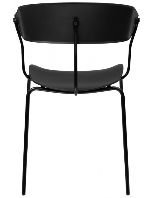 Krzesło JETT czarne - polipropylen, metal