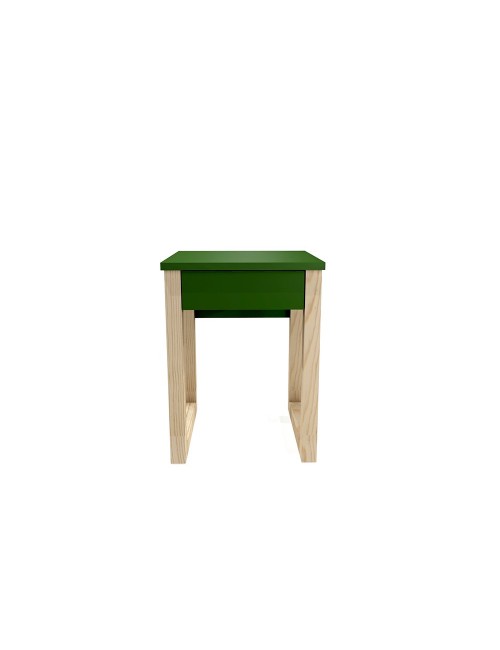 N-DES5-COLOR Kolorowe stoliki nocne z szufladą i drewnianą podstawą