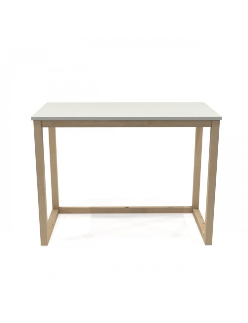 B-DES3 Minimalistyczne, drewniane biurka z białym blatem