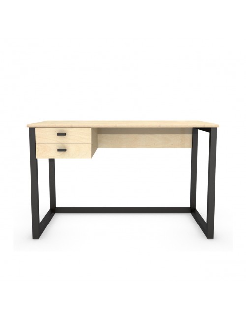 B-DES7-PRO - biurko ze sklejki lub forniru i dwiema bocznymi szufladami