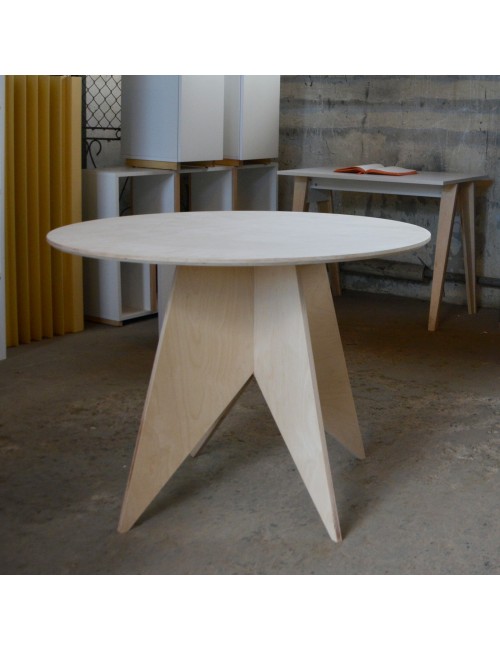 ST-PIN2-PRO Okrągły stół ze sklejki fi100cm
