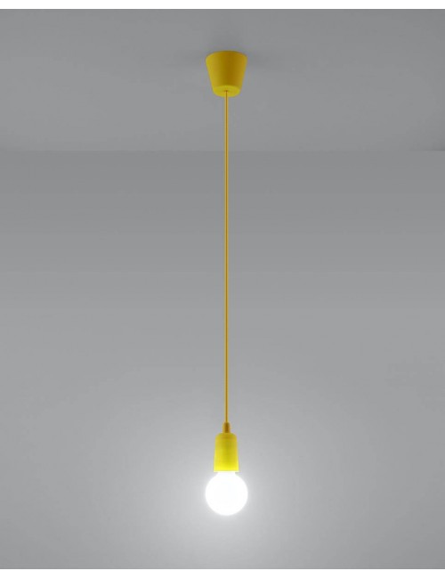 Lampa wisząca DIEGO 1 żółta