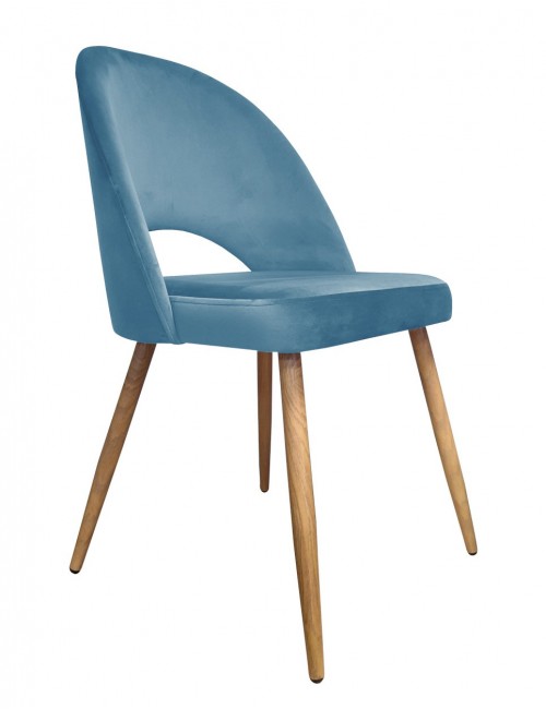 Krzesło Polo noga dąb MG33 niebieski					
