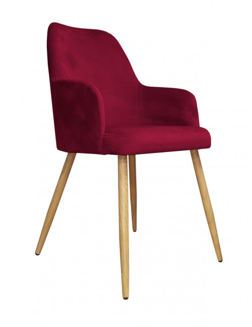 Krzesło WESTA noga dąb MG31 czerwony					