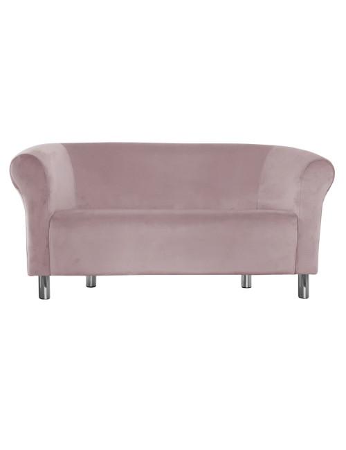 Sofa Milo MG55 szary róż nogi chrom					